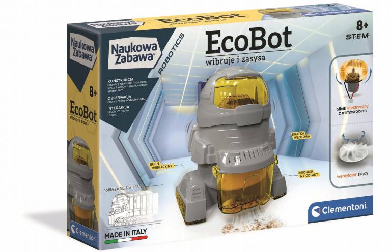 Clementoni EcoBot robot wibruje i zasysa 50061