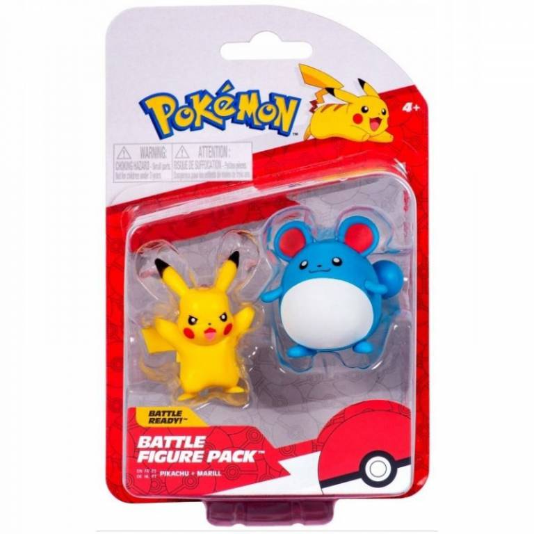 Pokemon Battle Figure 2-pack Pikachu + Marill