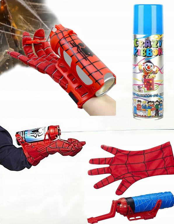 Rękawica Spiderman z wyrzutnią SIECI WODY SIEĆ